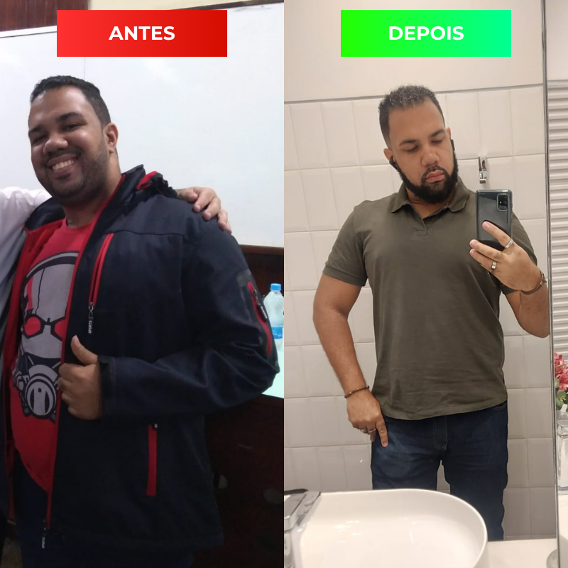 Antes e depois de aluno do Método KM